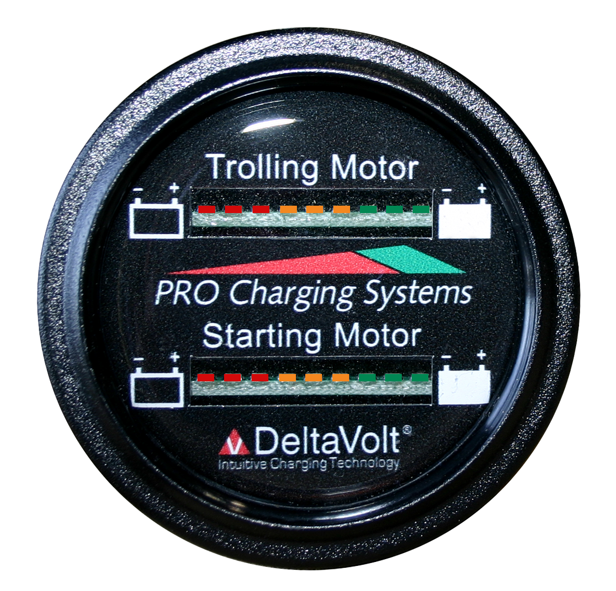 Dual BFGWOM1512V/12V Pro Battery Fuel Gauge for 2 - 12v Systems