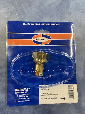 Uniweld Torch Accessory Gas Tank Adapter B F31