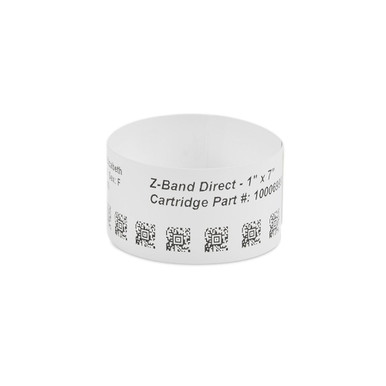 Zebra 1" x 7" Z-Band UltraSoft Wristband (Case)