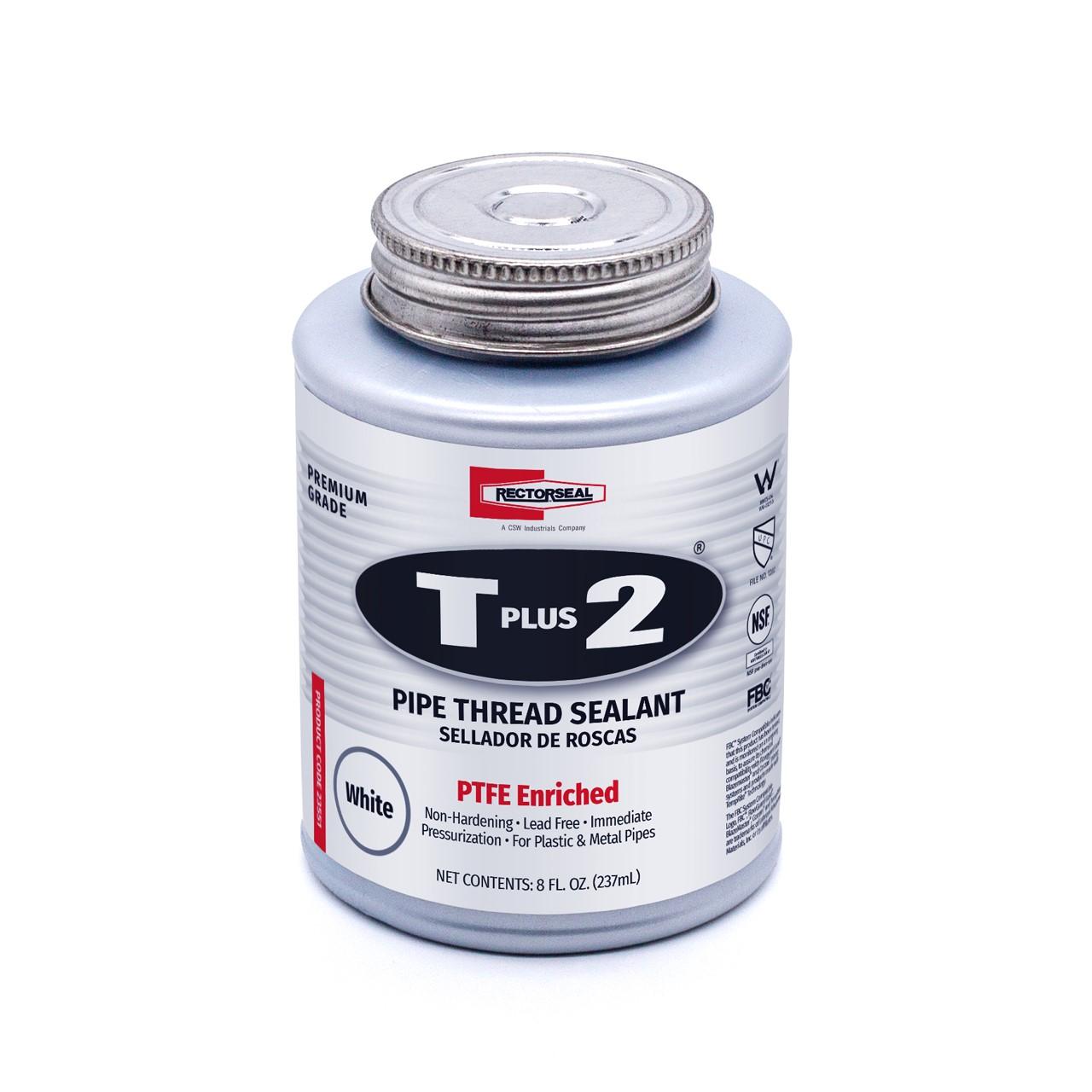 Rectorseal RRS23551 T Plus 8 Oz. White Pipe Thread Sealant with PTFE