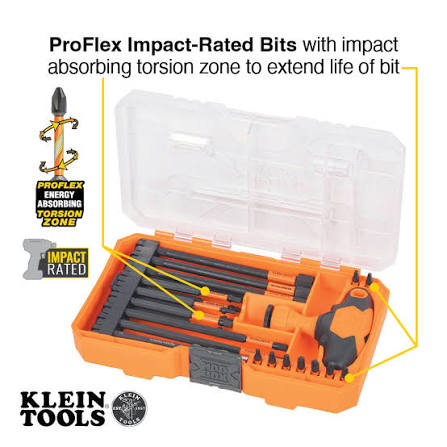 Klein 33804 Proflex Impact-Rated Screwdriver for HVAC/R Systems