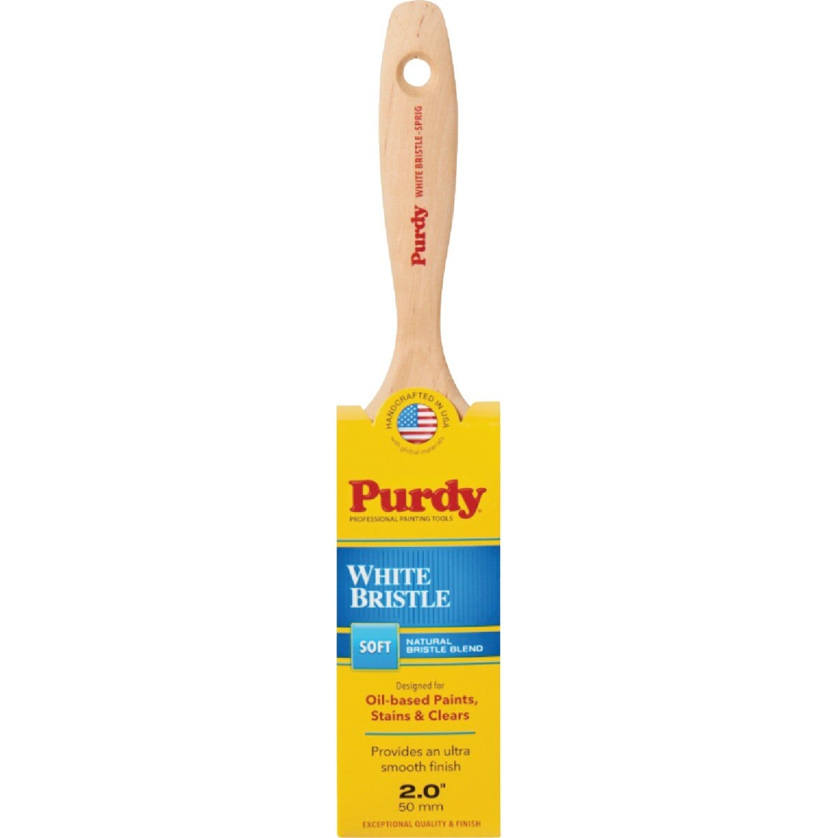 Purdy KRY145380420 White Bristle Sprig 2 In. Flat Trim Paint Brush