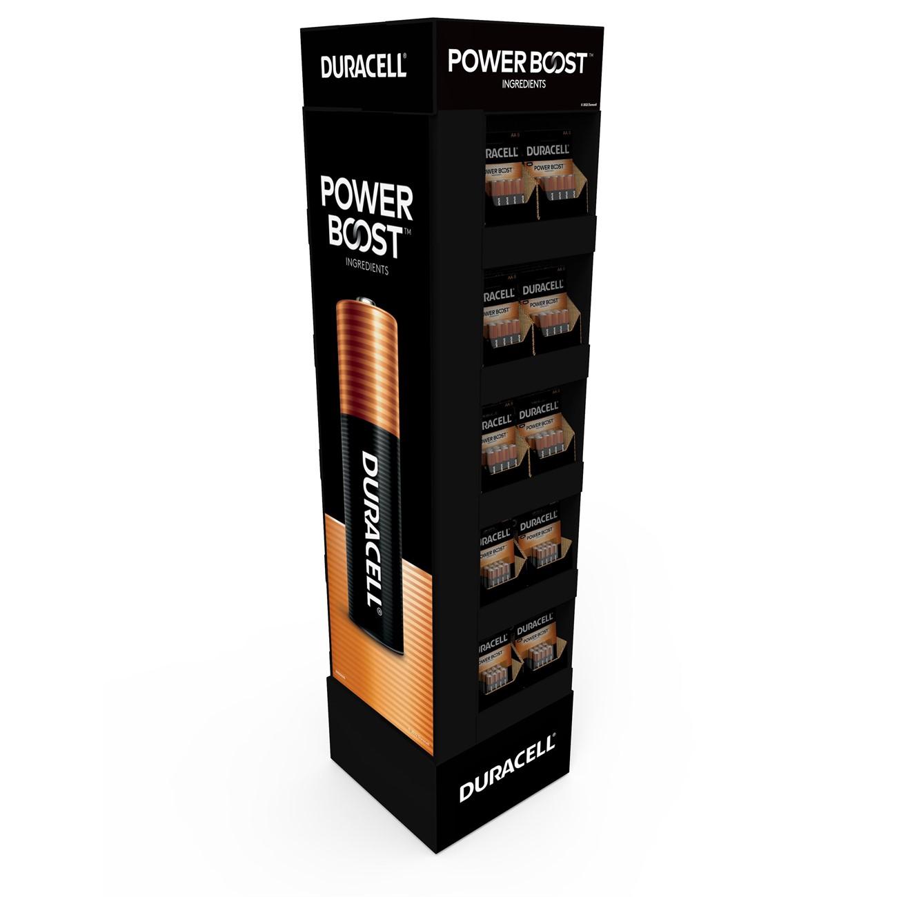 Duracell DUR41333-03827 Tower Floor Stand 88 Count 48" Side to Side: 12.125"