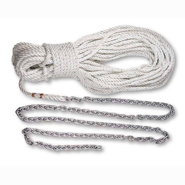 Lewmar 69000331 5ft 1/4in G4 Chain W/100ft 1/2in Rope