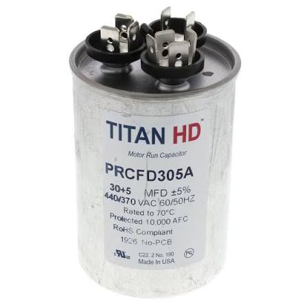 DiversiTech Run Capacitor 440V 30/5 Round PRCFD305A
