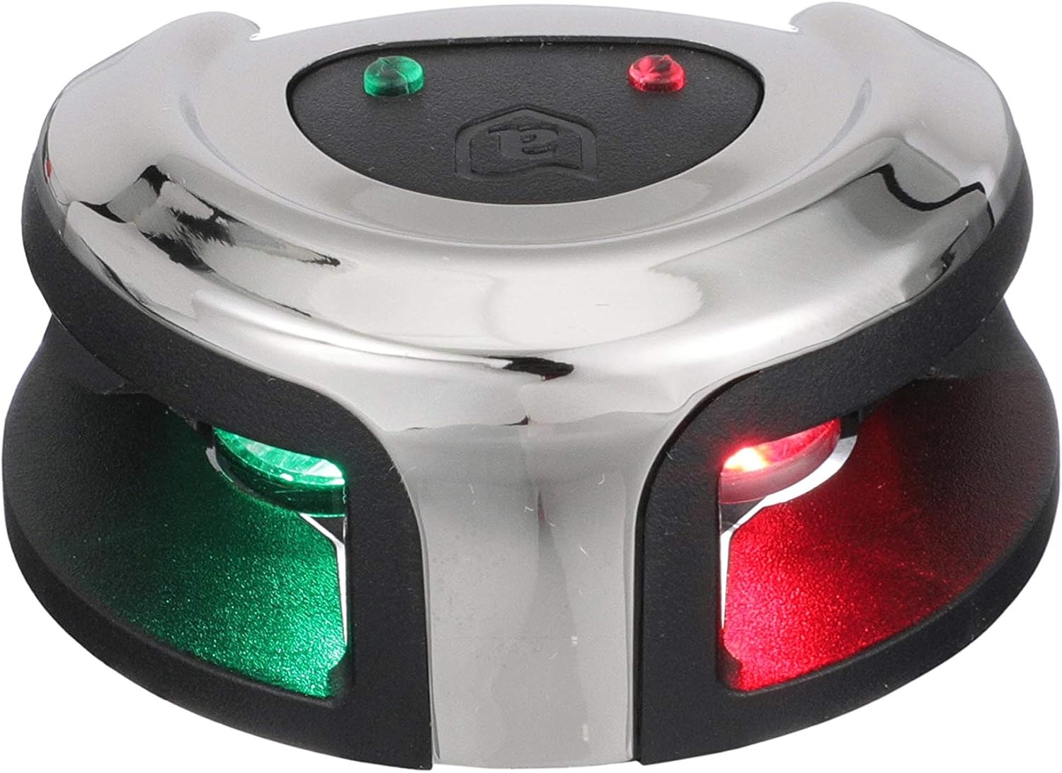 Attwood NV2002SS-7 LightArmor Deck Mount LED Navigation Light 2NM Stainless Steel Bi-Color