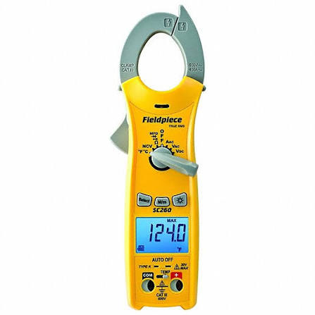 Fieldpiece SC260 Clamp Meter with Temperature for HVAC/R Systems