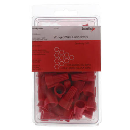 DiversiTech Wire Nut Winged Red 100-Pack 623-007