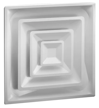 Hart & Cooley FPD3 R6 08 064335 White Steel Diffuser